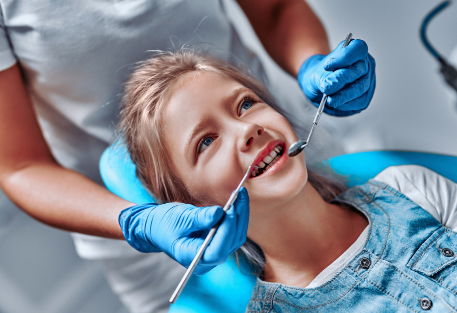 Kid at dentist